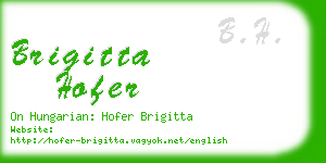 brigitta hofer business card